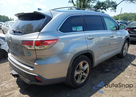 2015 Toyota Highlander Limited V6 from USA, damaged, VIN 5TDDKRFH4FS102470